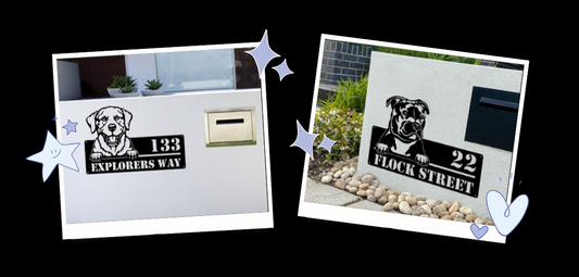 Transform Your Home with Custom Doggy Address Signs