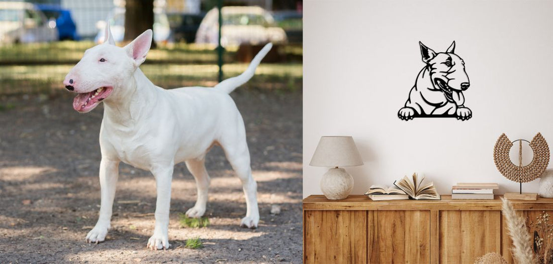 Celebrating Bull Terriers with Unique Metal Art