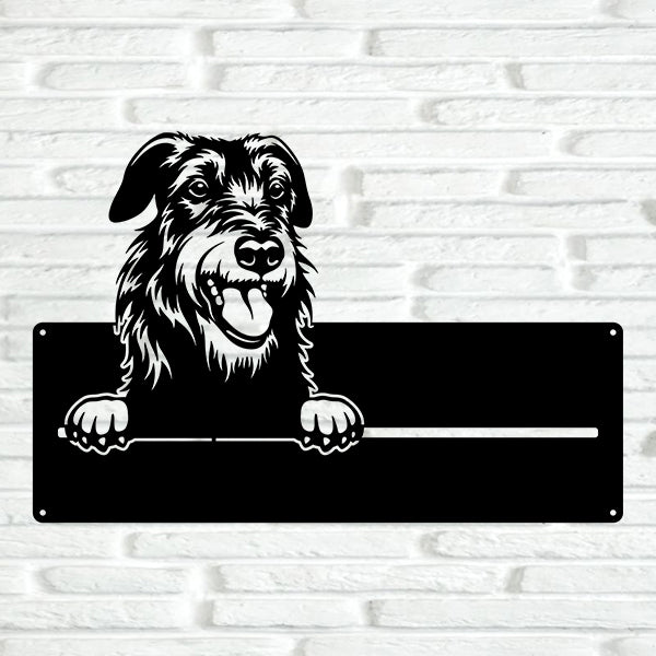 Irish Wolfhound Street Address Sign