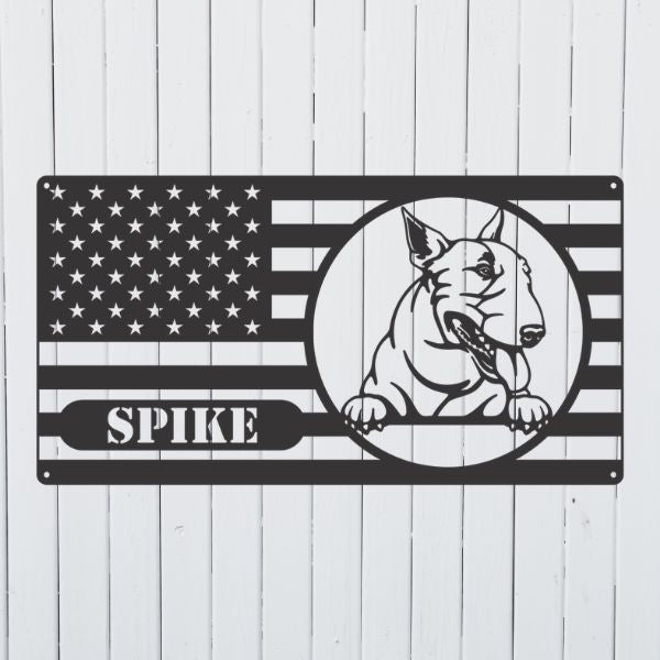 American Flag Bull Terrier
