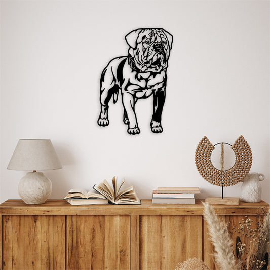 American Johnson Bulldog Metal Art