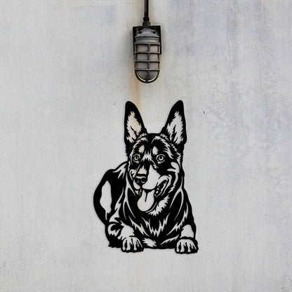 Australian Kelpie Metal Art Version 2 - Metal Dogs