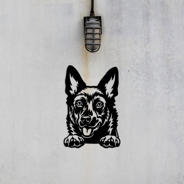 Australian Kelpie Metal Art Version 5 - Metal Dogs