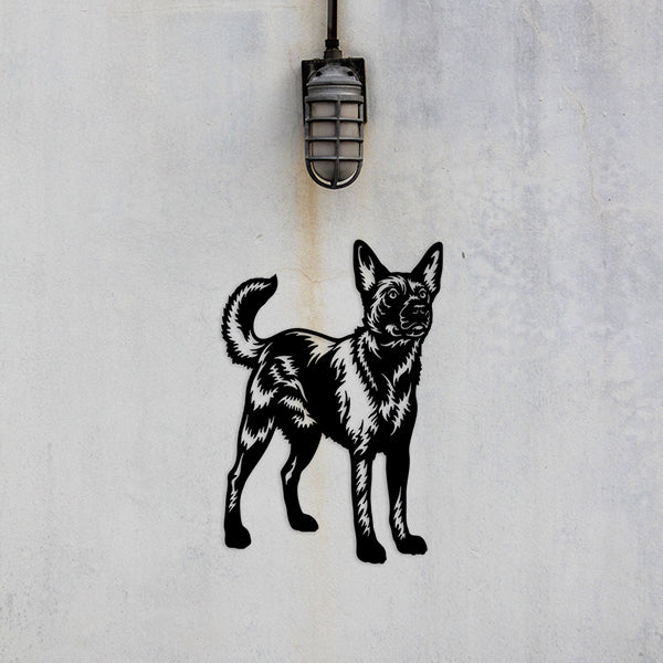 Australian Kelpie Metal Art Version 3 - Metal Dogs