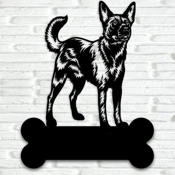 Australian Kelpie Metal Art Version 3 - Metal Dogs
