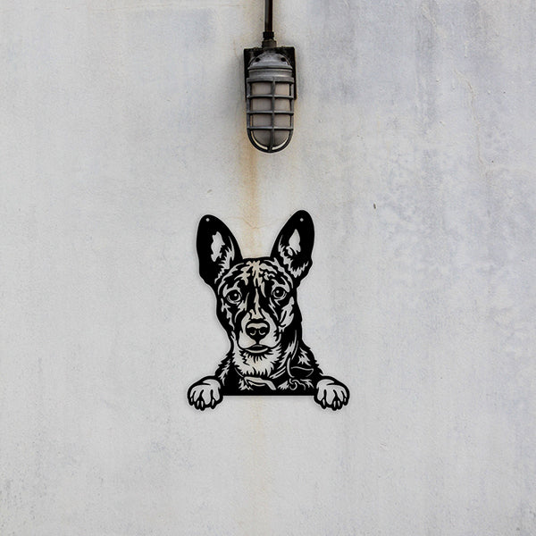 Basenji Metal Art - Metal Dogs