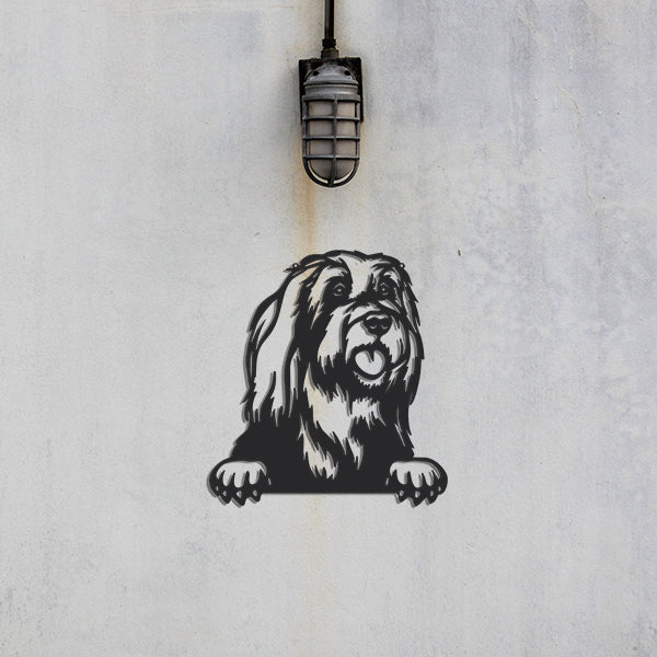 Bearded Collie Metal Art - Metal Dogs