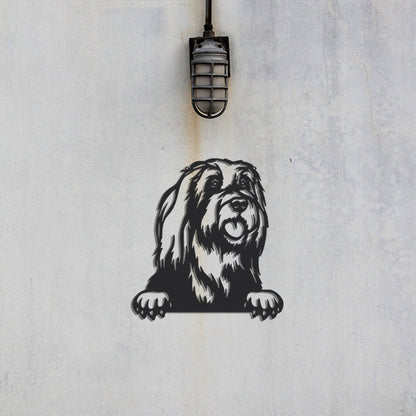 Bearded Collie Metal Art - Metal Dogs