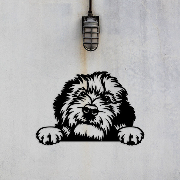 Bernedoodle Metal Art Version 2