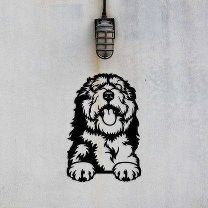 Bernedoodle Metal Art Version 3