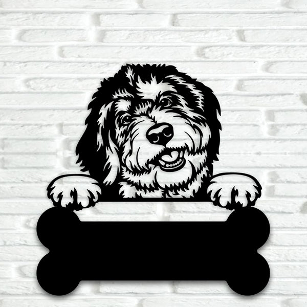 Bernedoodle Metal Art