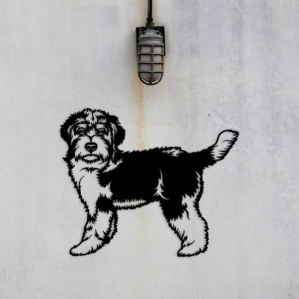 Bernedoodle Metal Art Version 5