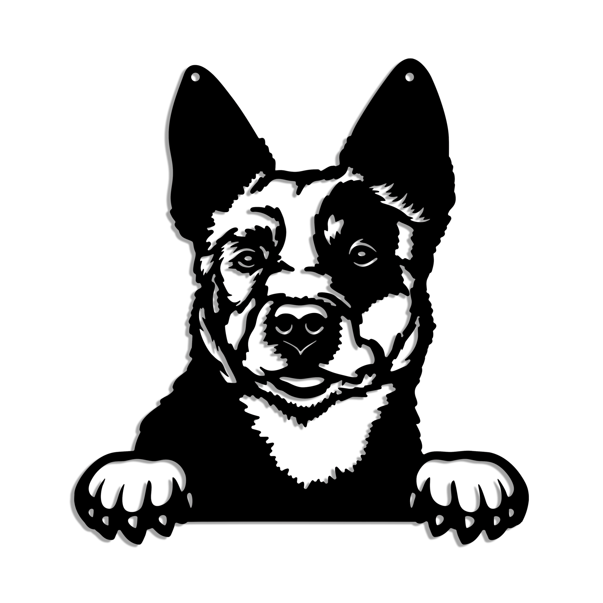 Blue Heeler (Australian Cattle Dog) Metal Art - Metal Dogs