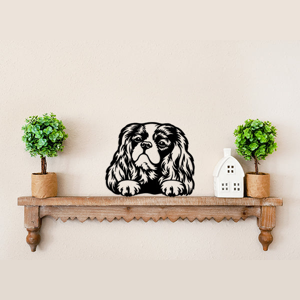 Cavalier King Charles Spaniel Metal Art Version 3