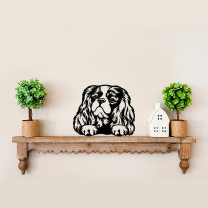 Cavalier King Charles Spaniel Metal Art Version 3