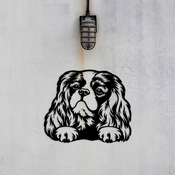 Cavalier King Charles Spaniel Metal Art Version 3