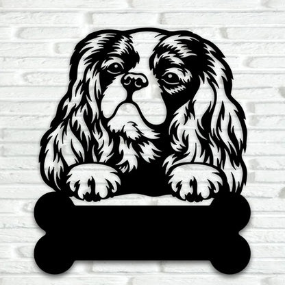 Cavalier King Charles Spaniel Metal Art Version 3