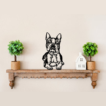 Boston Terrier Metal Art