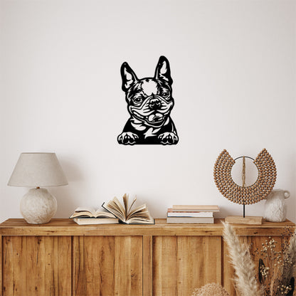 Boston Terrier Metal Art Version 2