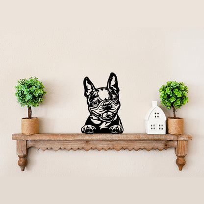 Boston Terrier Metal Art Version 2