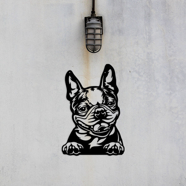 Boston Terrier Metal Art Version 2