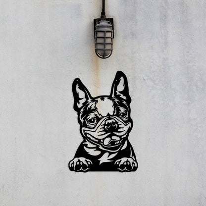 Boston Terrier Metal Art Version 2