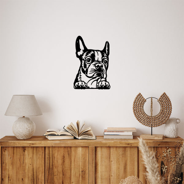 Boston Terrier Metal Art Version 3