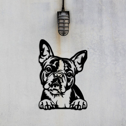 Boston Terrier Metal Art Version 4