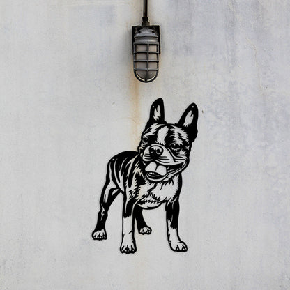 Boston Terrier Metal Art Version 5