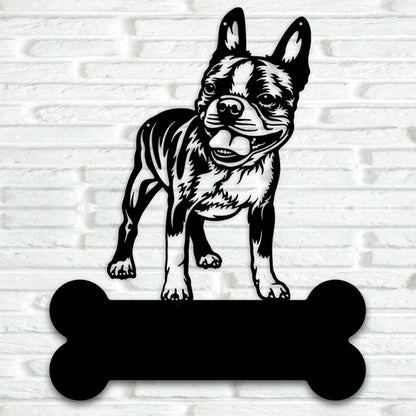 Boston Terrier Metal Art Version 5