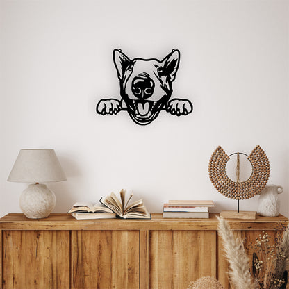 Bull Terrier Version 5 Metal Art - Metal Dogs