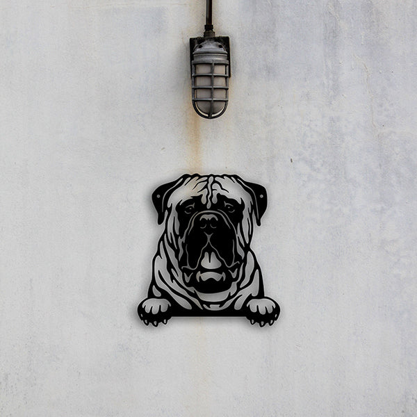 Bullmastiff Metal Art - Metal Dogs