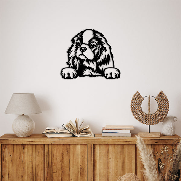 Cavalier King Charles Spaniel Metal Art Version 4