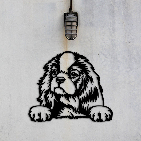 Cavalier King Charles Spaniel Metal Art Version 4