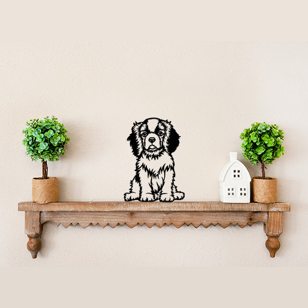 Cavalier King Charles Spaniel Metal Art Version 5