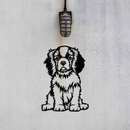 Cavalier King Charles Spaniel Metal Art Version 5