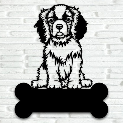 Cavalier King Charles Spaniel Metal Art Version 5