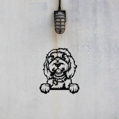 Cavoodle Metal Art - Metal Dogs