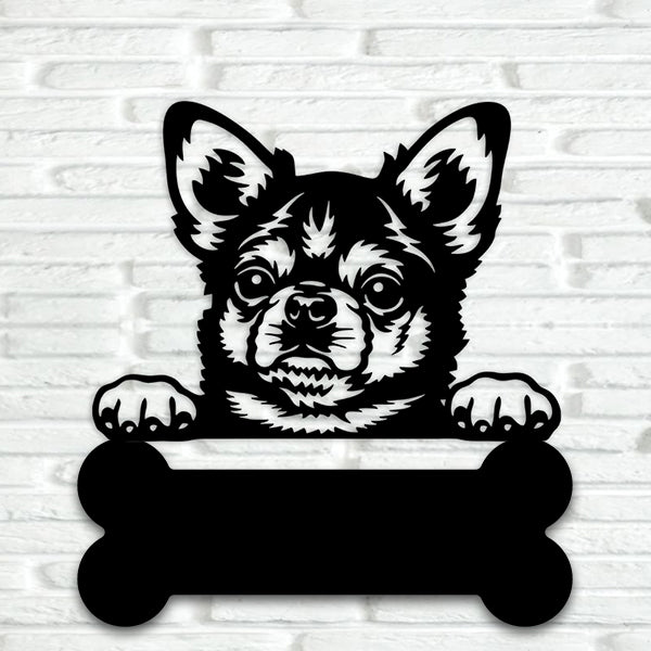 Chihuahua Metal Art Version 3 - Metal Dogs