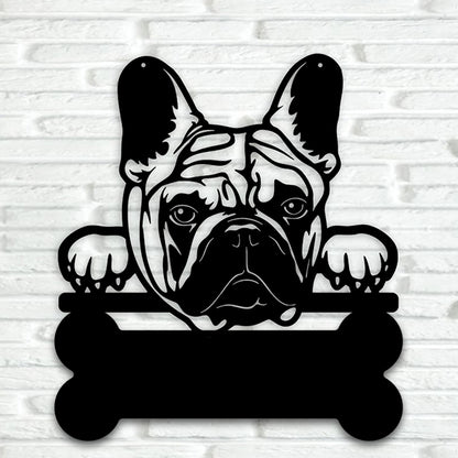 French Bulldog Metal Art - Metal Dogs