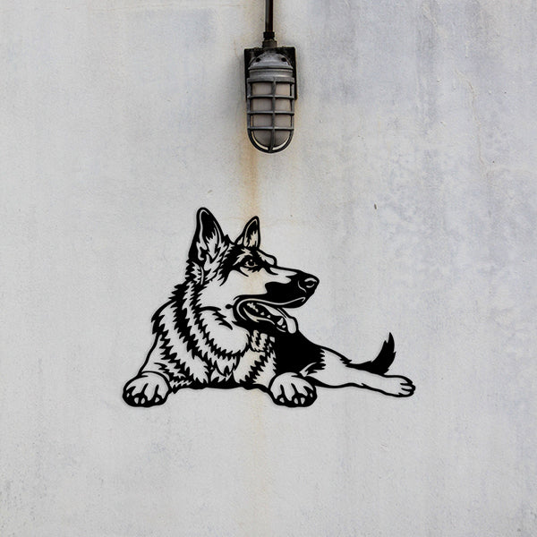 German Shepherd Version 2 Metal Art - Metal Dogs
