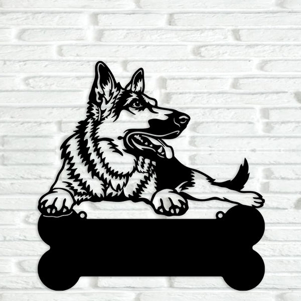 German Shepherd Version 2 Metal Art - Metal Dogs