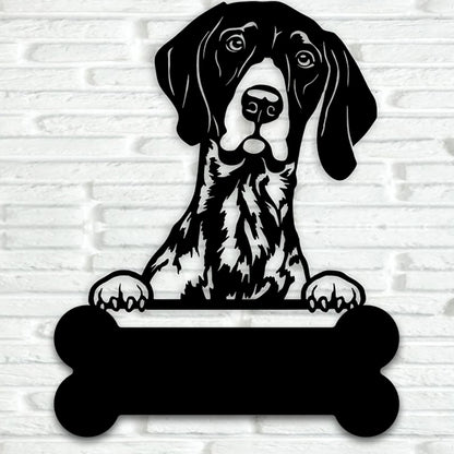 German Shorthaired Pointer Metal Art Version 2 - Metal Dogs