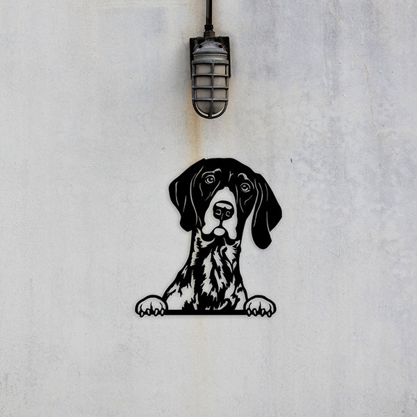 German Shorthaired Pointer Metal Art Version 2 - Metal Dogs