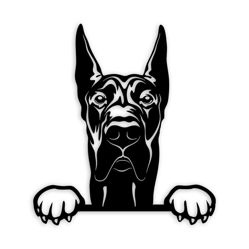 Great Dane Metal Art - Metal Dogs
