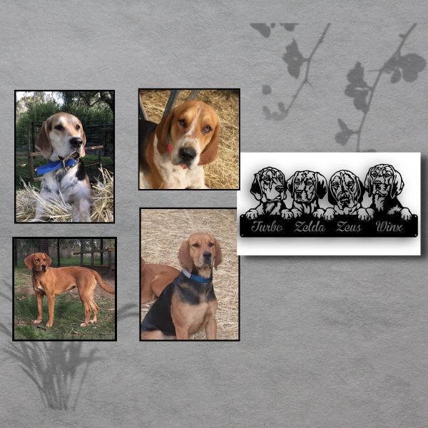 Pets Custom Photo To Stencil - Metal Dogs