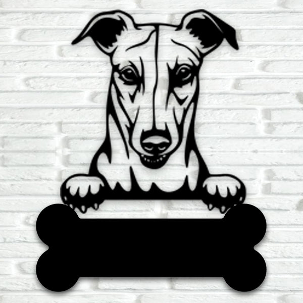 Greyhound Metal Art - Metal Dogs