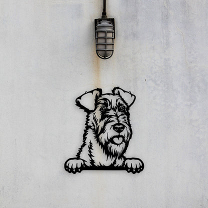 Irish Terrier Metal Art - Metal Dogs