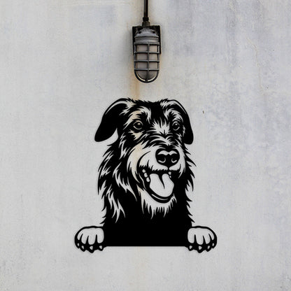 Irish Wolfhound Metal Art