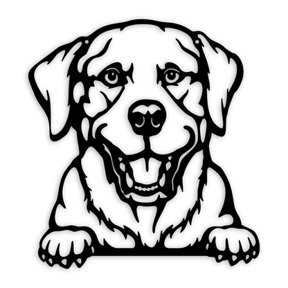 Labrador Metal Art - Metal Dogs